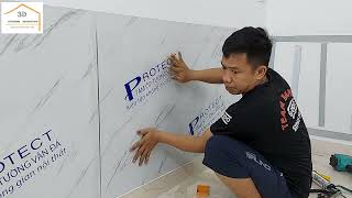 Hướng Dẫn Thi Công Nhựa Ốp Tường Vân Đá PVC Chi Tiết | Full A-Z