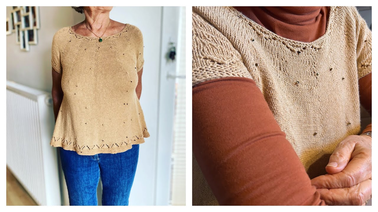 Rundpasse Shirt TwinkelZ stricken - Sommershirt in A- Linie