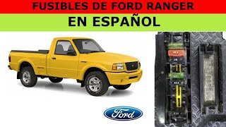 FUSIBLES DE FORD RANGER EN ESPAÑOL