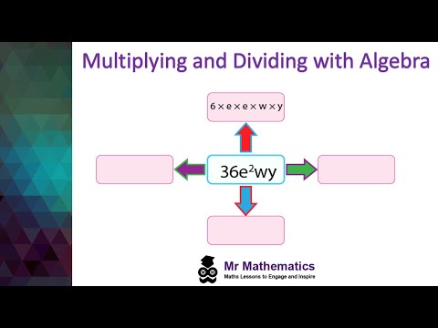 Multiplying and Dividing with Algebra | Mr Mathematics - YouTube