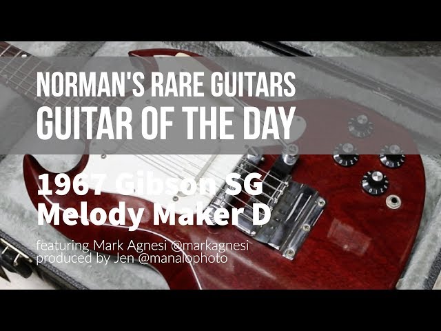 1967 Gibson SG Melody Maker D | Guitar of the Day - YouTube