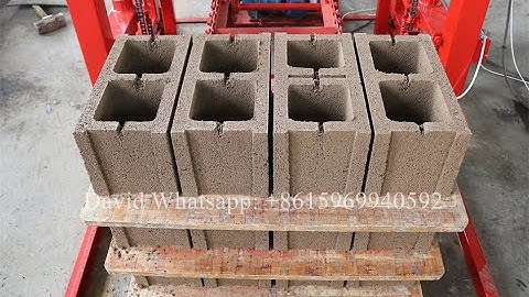 Senegal QTJ4-18 automatic hydraulic cement pave block and hollow block making Machine
