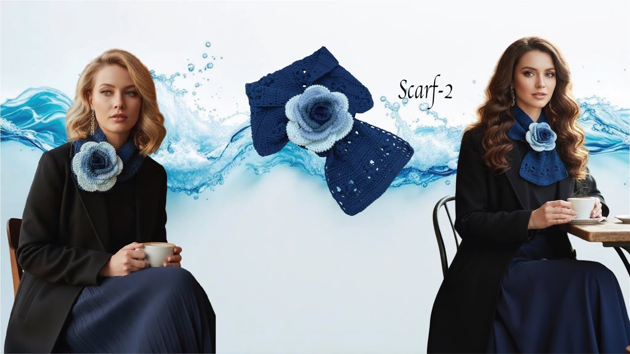 KnitLove HK/4K/Knit/Crochet/How to Crochet/Handmade/DIY/Craft/Scarf[2]/かぎ針編み/짜다/क्रोशै/棒針/鈎針/圍巾[2]