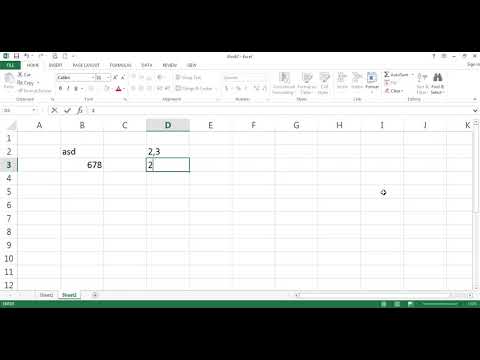 Microsoft Excel-ის ვიდეო გაკვეთილები - 07. Insert Number in Cells