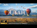 FLYING OVER UTAH (4K Video UHD) - Calming Piano Music With Beautiful Nature Film For Stress Relief