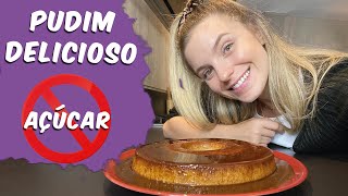 PUDIM DE BANANA LOW CARB SEM AÇÚCAR COM 3 INGREDIENTES