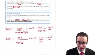 Evaluation of financial objectives - Investor ratios (1) - CIMA F3 lecture