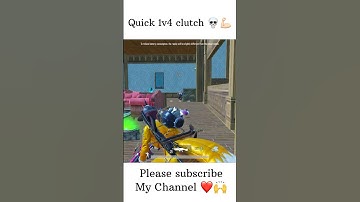 Quick 1v4 clutch ❤️💀 #bgmi #shortvideo #pubg #mobilegame
