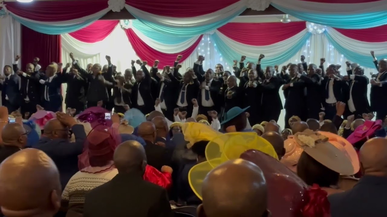 Ithembalomveleli Ov Mrubata and Prof Kilimani, Song: Ingonyama composed by Br M. Oliphant