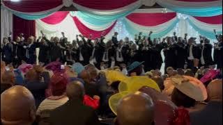 Ithembalomveleli Ov Mrubata and Prof Kilimani, Song: Ingonyama composed by Br M. Oliphant