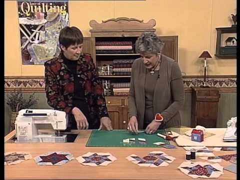 Love of Quilting: Conjoining Hexagon Blocks and Pyramid Triangles