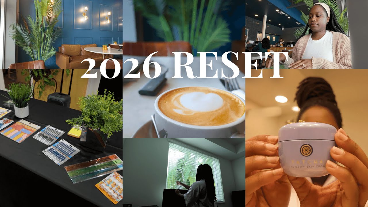 NEW YEAR RESET | writing my first novel, vision board party, & 2026 goals