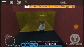 Roblox Flood Escape 2: Ancient Temple [Hard?? More Like Easy]
