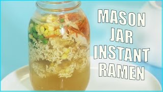 Dorm Room EATS: Mason Jar Instant Ramen