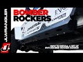 Jeep JL Wrangler Rock Sliders - EVO Bomber Rocker Guards with Body Armor Skins Installation