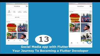 Part 13 Flutter Profile Page (Instagram Clone) Flutter and Firebase Social Media