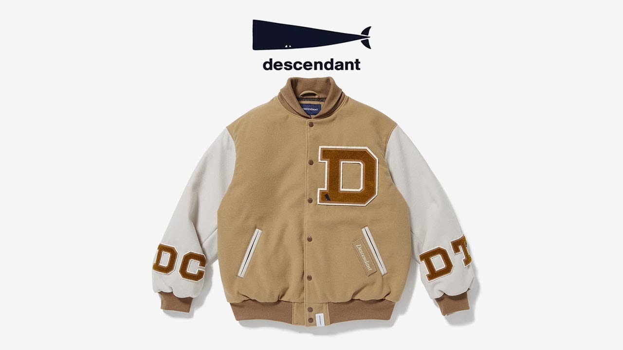 小黑痣【開箱】DESCENDANT 2021AW SQUAD VARSITY JACKET 復古羊毛棒球 