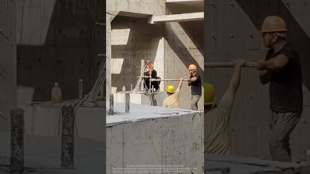 Construction Site# Drill Hole: Seamless Coordination of a Three-Person High-altitude Team!