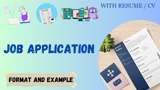 Job Application || Class 12 / College || Writing Skill || Resume / CV.