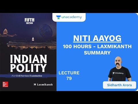 L79: Niti Aayog | 100 Hours - Laxmikanth Summary | UPSC CSE/IAS 2020 | Sidharth Arora