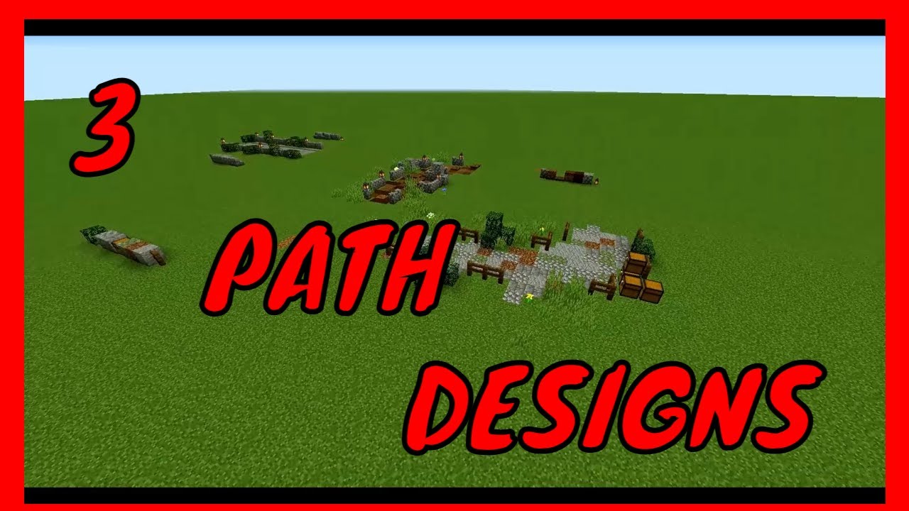 MInecraft Path Designs Tutorial - YouTube