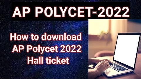 AP Polycet 2022 Hall ticket download update #appolycet2022hall ticket update #sampathinformation