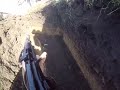 Trench clearing drill by ukrainian infantry