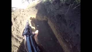 Trench Clearing Drill By Ukrainian Infantry