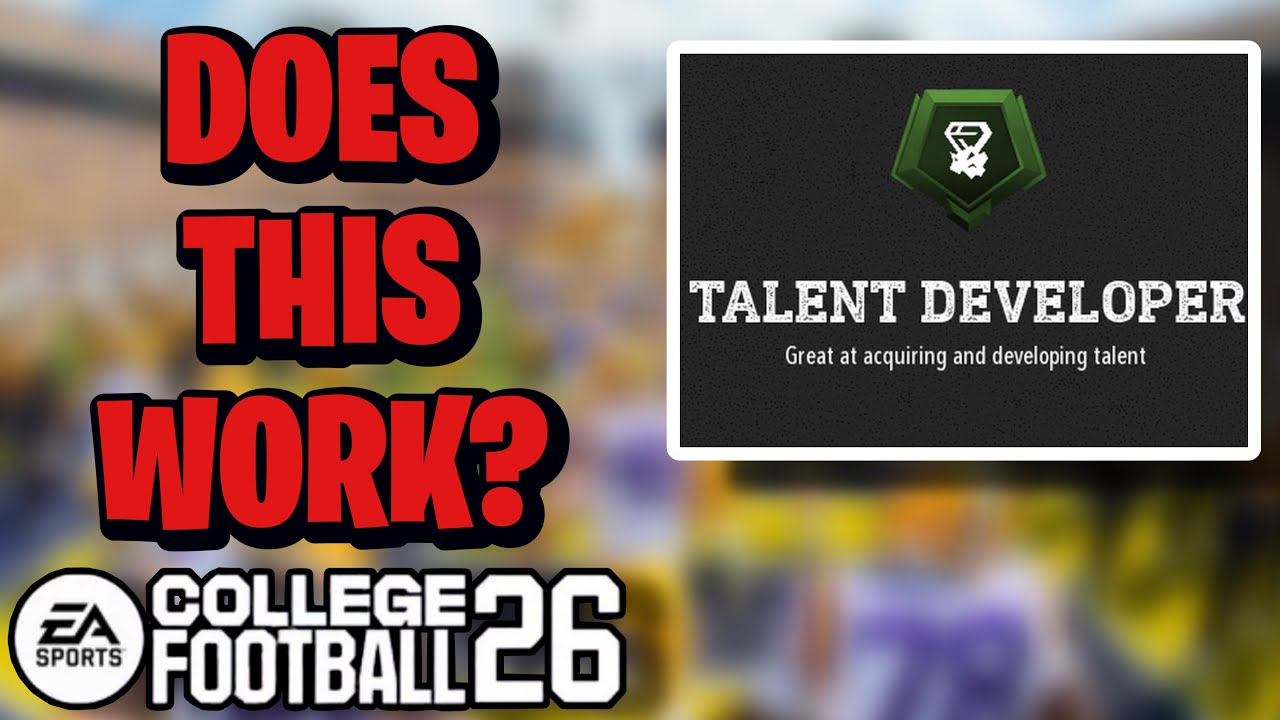 Работает ли специалист по развитию талантов в Dynasty College Football 26?