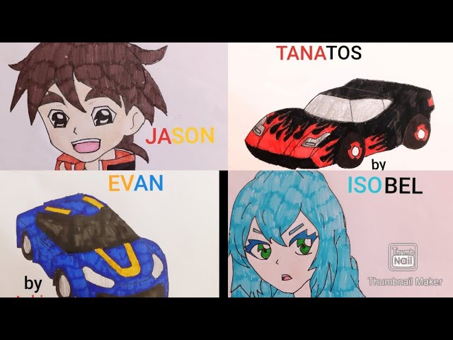 Turning Mecard Collections | Turning Mecard Drawing | Evan, Jason, Isobel,  Dana And Dabi, Tanatos | - Youtube