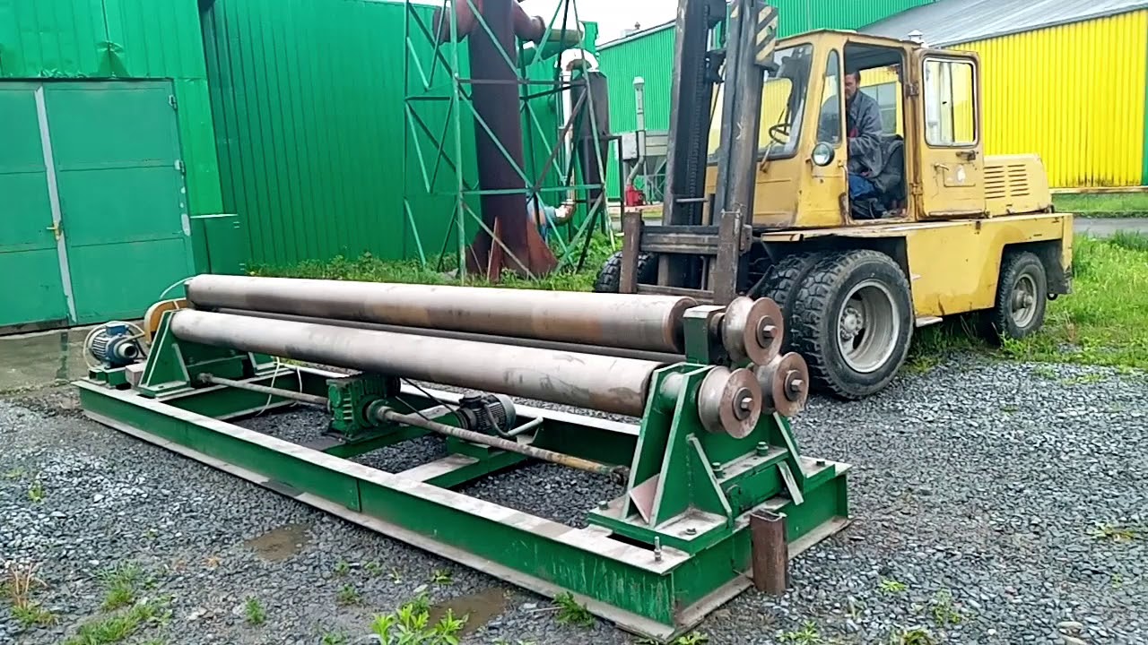 Вальцы трехвалковые листогибочные L - 4000 мм ,запуск ,продажа,погрузка