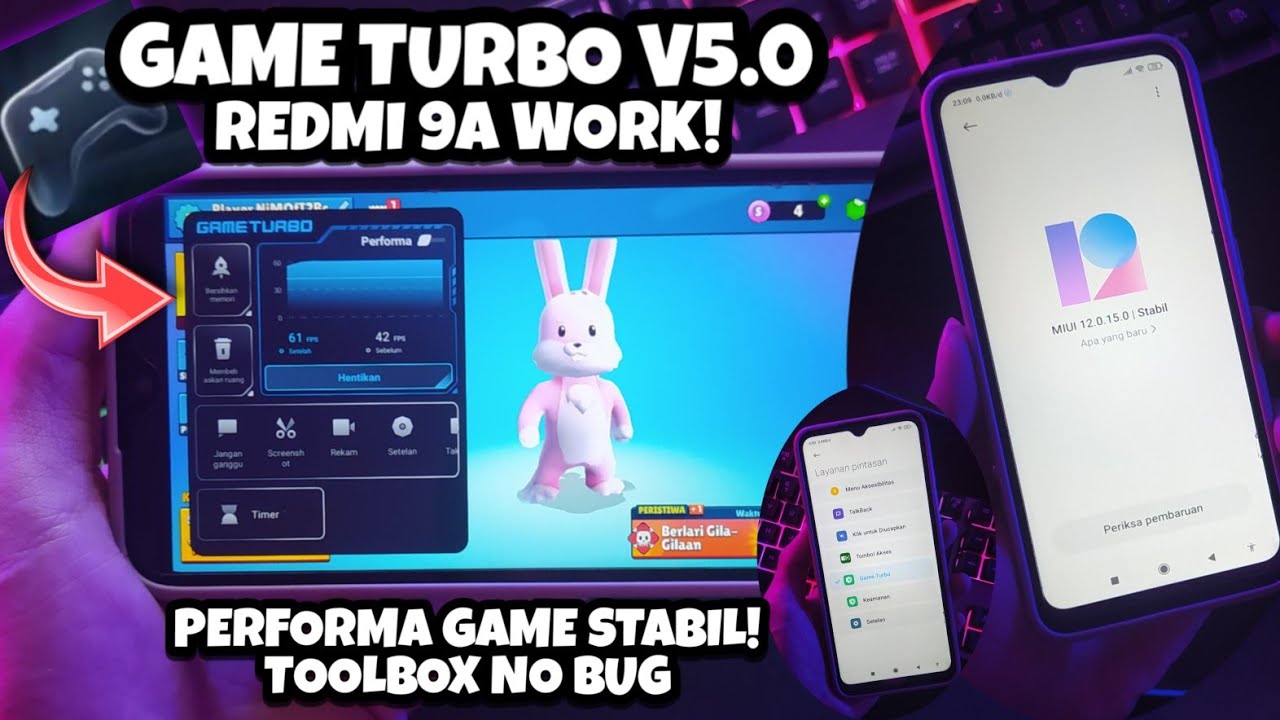 GAME TURBO V5.0 REDMI 9A MIUI 12.0.15‼️CARA AKTIFKAN GAME TURBO V5.0 REDMI 9A MIUI 12.0.15