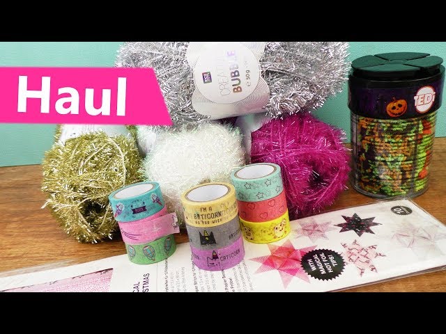 DIY HAUL Washi Tape, Halloween & Weihnachten | Einhörner & Caticorn | Tedi & Rico Design