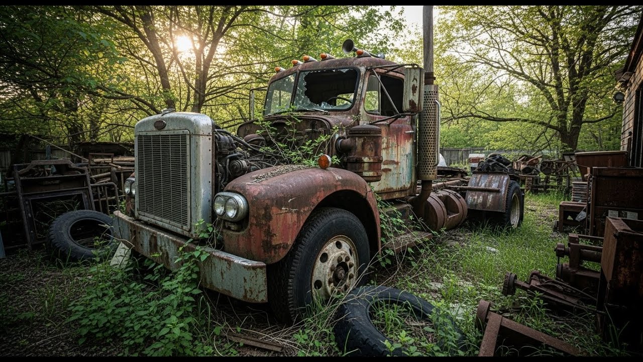 Lost for 75 Years in an Abandoned Yard — A Classic Peterbilt Truck Discovered!