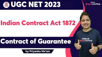 UGC NET Paper 2 Commerce - Contract of Guarantee | MCQ SESSION | Priyanka ma