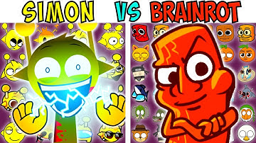 ALL SIMON VS BRAINROT TEST | FNF Character Test | Gameplay VS Playground