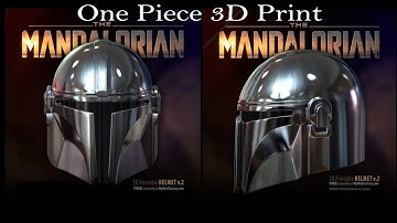 The Mandalorian Helmet 3D Print Time Lapse  - How to 3D Print Full-Size Helmet In One Piece