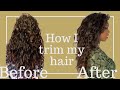 DIY Curly Hair Cut | How I Cut My Own Curly Hair