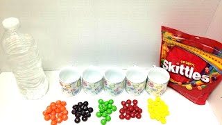 كيف نصنع ألوان مائية من السكاكر Skittles نشاط أطفال - ألوان مائية سهلة