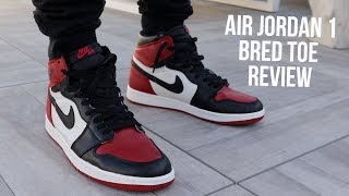 air jordan 1s bred toe