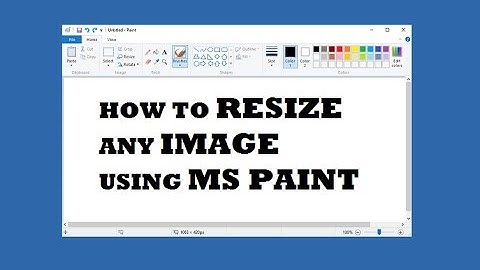 How to Resize a Image using Microsoft Paint | Quick and Simplest Way