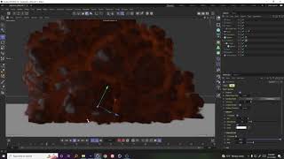 Explosion RND with The New Pyro Fx In C4D 2023.1
