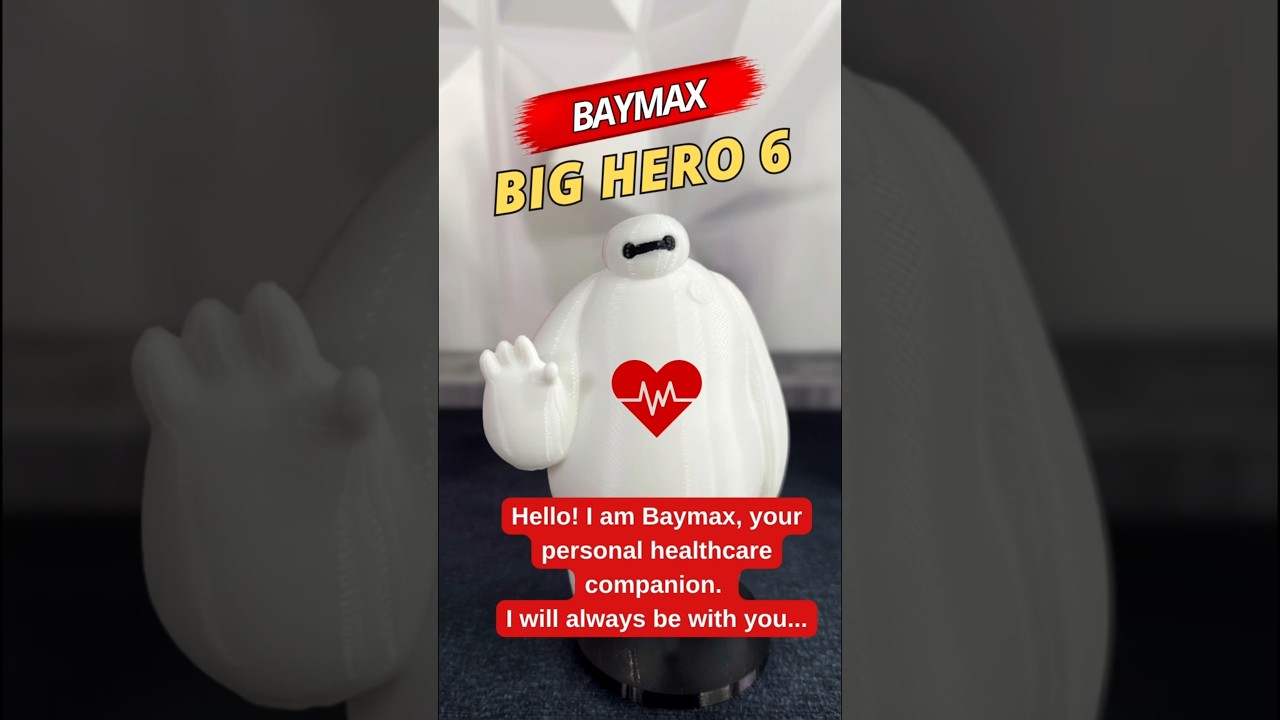 BIG HERO 6'NIN BAYMAX'İ 🤍 | Kişisel Sağlık Asistanın | 3D Print Baymax Figure
