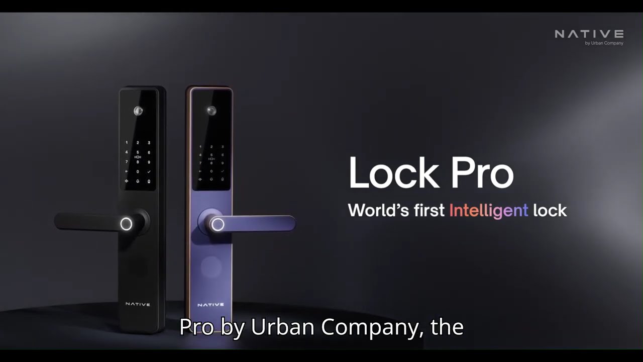 Native by UC Urban Company Native Lock Pro with Camera Unlock & Doorbell Connect |7-Way Unlock