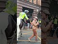 Getting chased by a police horse 🤣 #police #protest #politics #fyp #viral