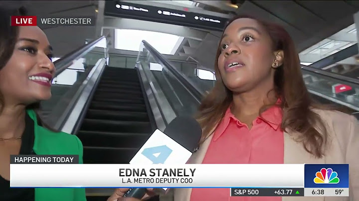Grand opening of LAX Metro station