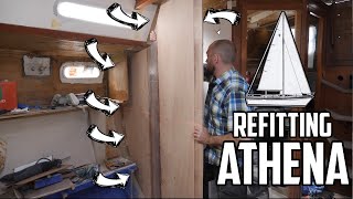 Sail Life - New bulkhead & Athena's new layout - DIY sailboat refit