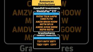 Declaration 8/29/2025. #weeklypay  #yieldboost  #coyy #tslw  #mstw