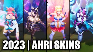 ALL AHRI SKINS SPOTLIGHT 2023 | League of Legends