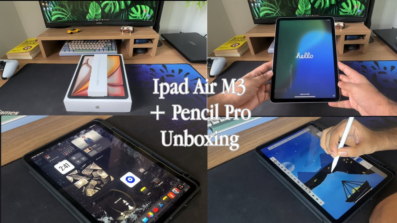Unboxing My New iPad Air M3 and Apple Pencil | First Impressions - YouTube